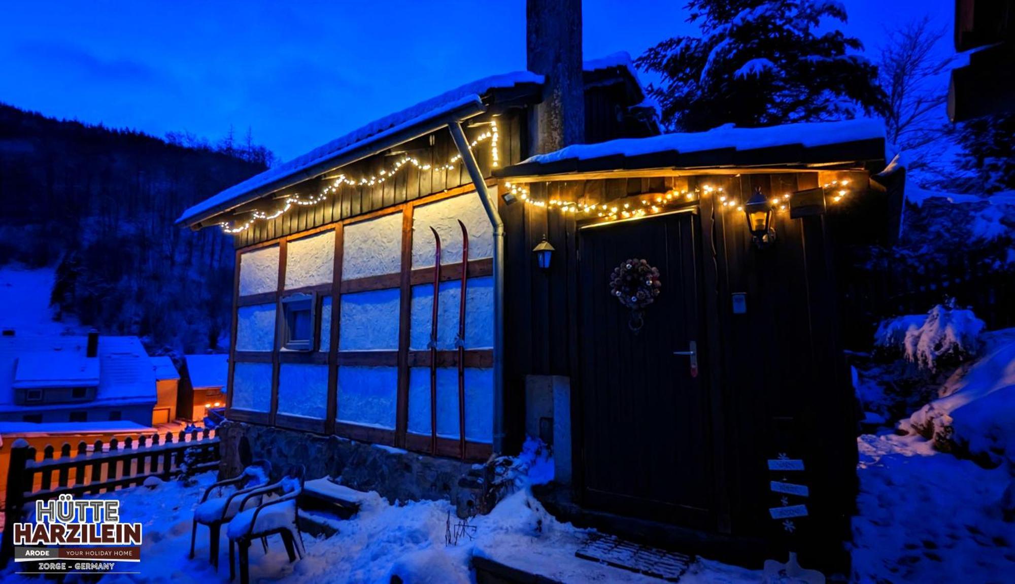 Arode Huette Harzilein - Romantic Tiny House On The Edge Of The Forest Zorge Extérieur photo