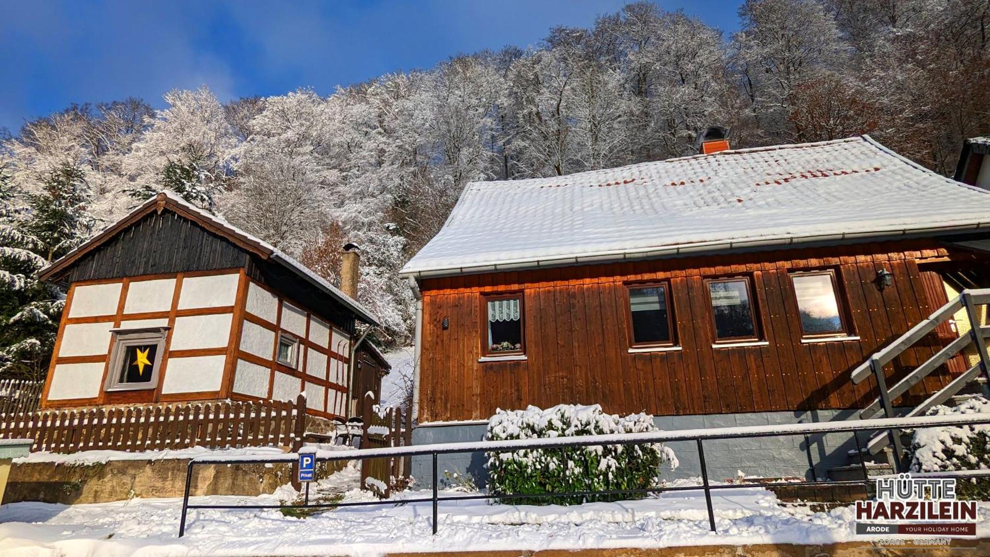 Arode Huette Harzilein - Romantic Tiny House On The Edge Of The Forest Zorge Extérieur photo